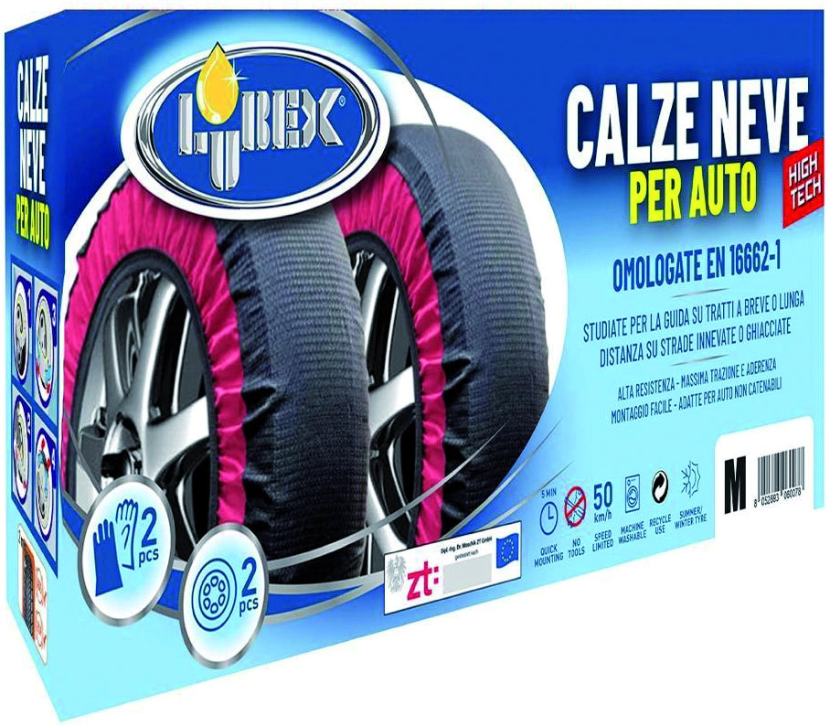Lubex CALZE DA NEVE OMOLOGATE PER AUTO  mis. M