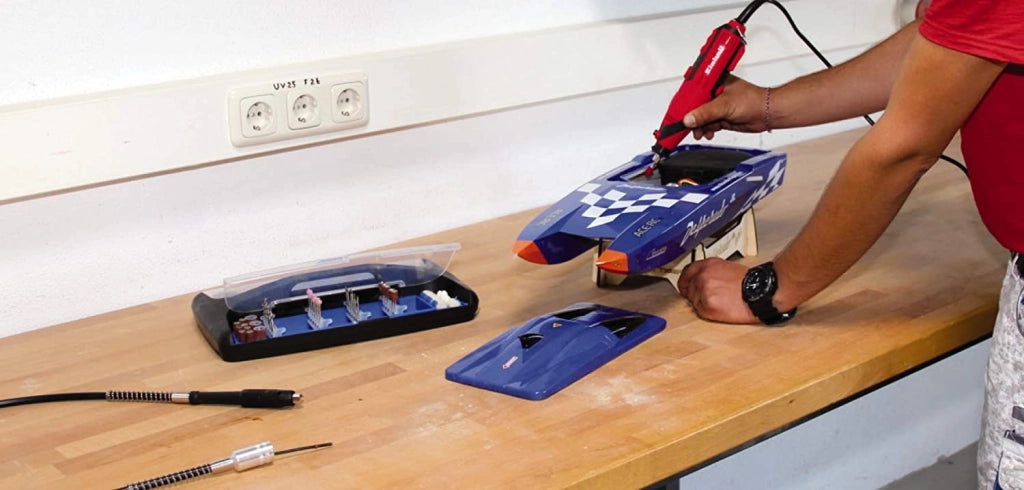 Smerigliatrice a Stelo Einhell TC-MG 135 E con Valigetta e 189 Accessori