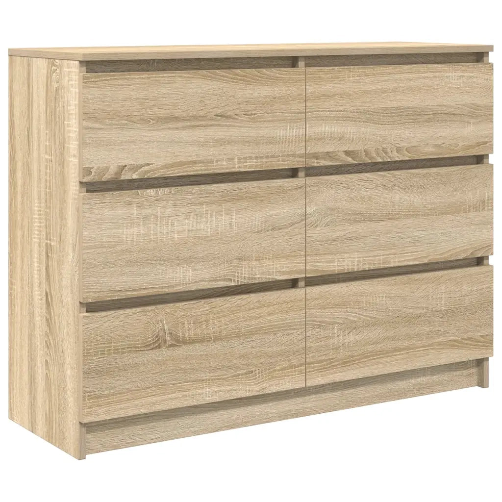 Credenza-Buffet-Armadio da cucina Rovere Sonoma 100x35x76 cm in Legno Multistrato 826499