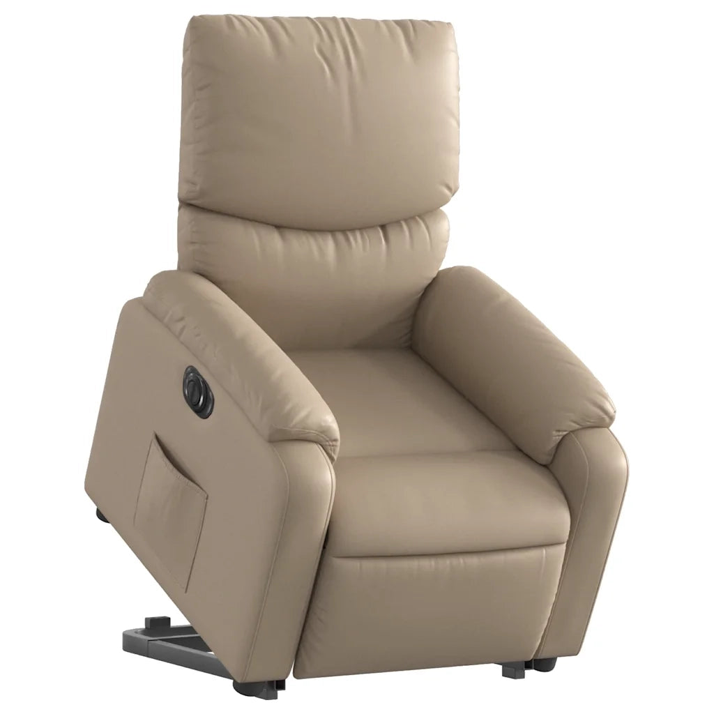 Poltrona Alzapersona Reclinante Elettrica Cappuccino Similpelle 3204906