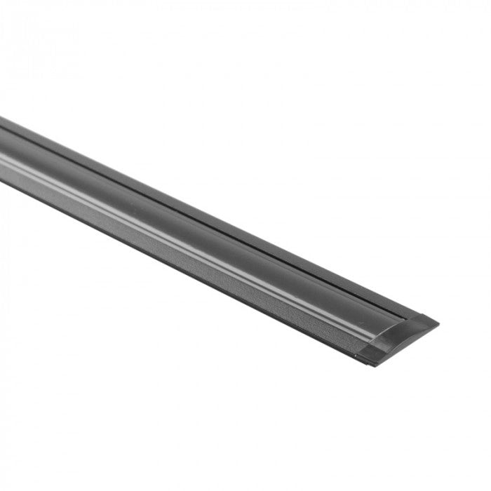 Profilo incasso LED P01 nero con diffusore nero 1m Ecolight