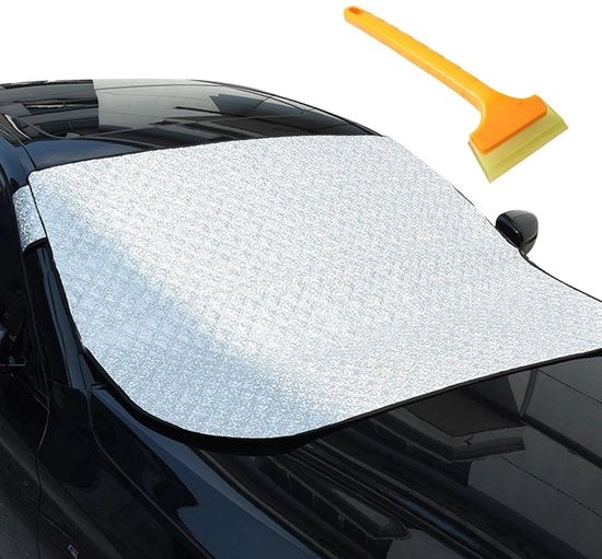 Copertura Parabrezza per Neve 140 x 100 cm - Protezione Parabrezza - Blocca Neve e Gelato - Scrapeggia Gelato - Adatto per la maggior parte delle Auto - Tutti gli Anni - Copertura Parabrezza