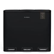 Pattumiera per differenziata 3x18L nero
