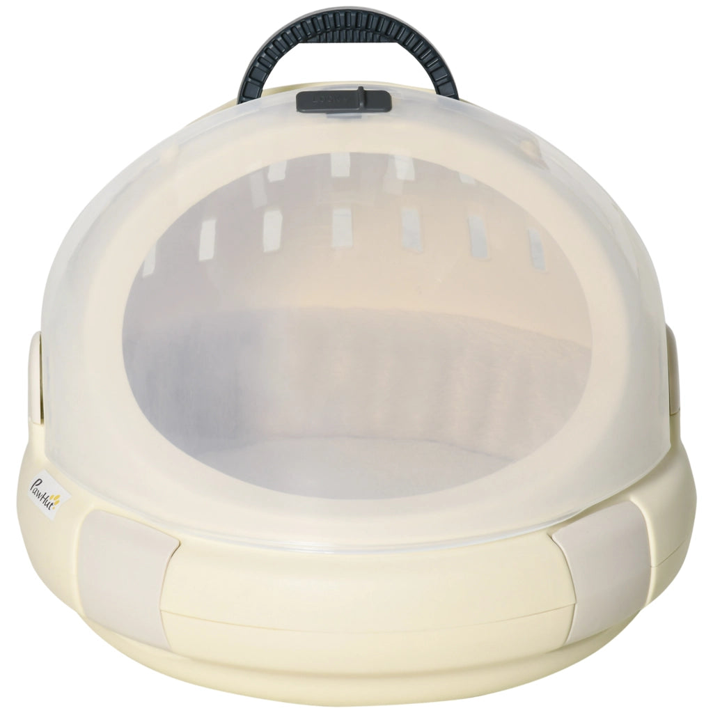 Trasportino Portatile per Gatti e Cani ¨C Xylo ¨C Beige 41x41x35cm con Cuscino Removibile