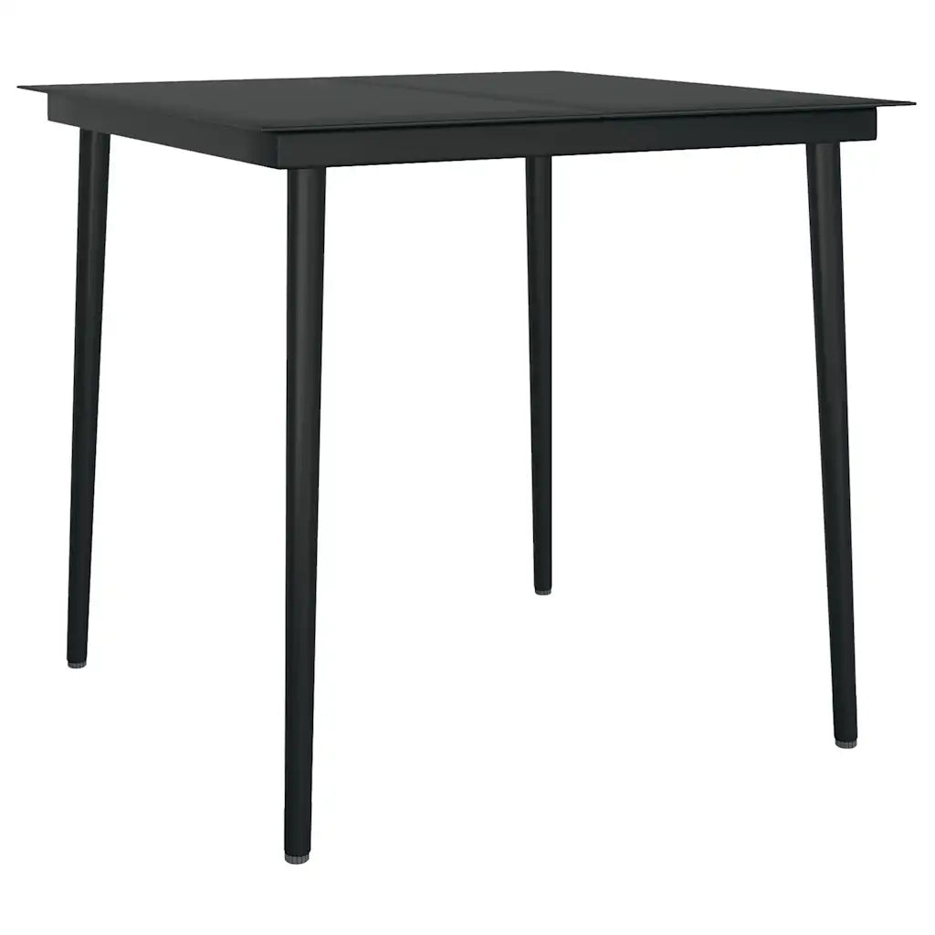 Set da Pranzo da Giardino 3 pz con Cuscini Polyrattan Vetro 3334464