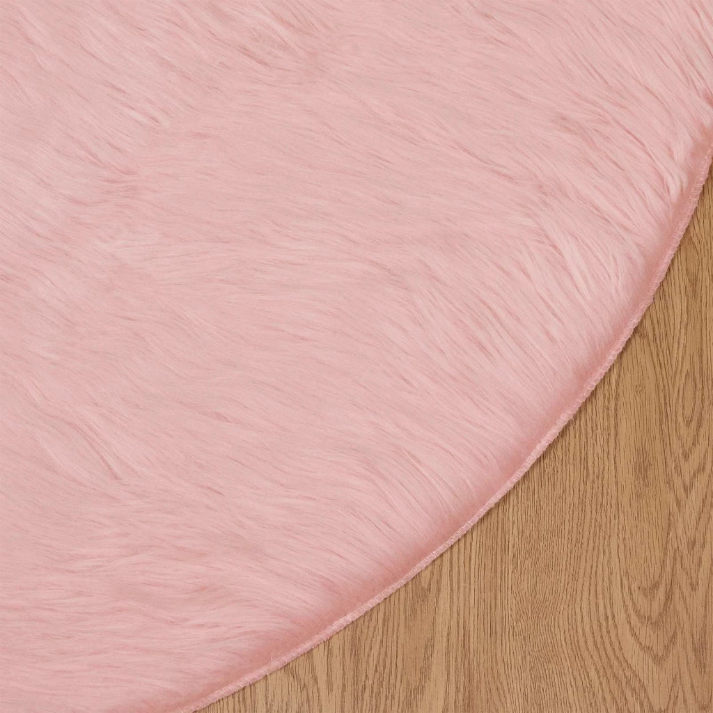 Tappeto in finta TAFALLA Rosa Ø 160 cm Poliestere 42021560