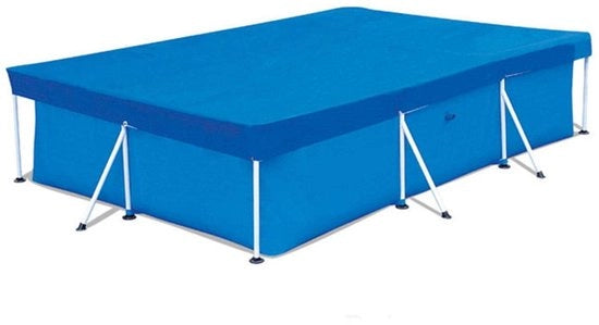 Copertura per piscine in tessuto spesso e impermeabile, resistente all'acqua e alle intemperie, UV-stabile, in poliestere, dimensioni 400*211CM, adatto per piscine sopraelevate, alta protezione