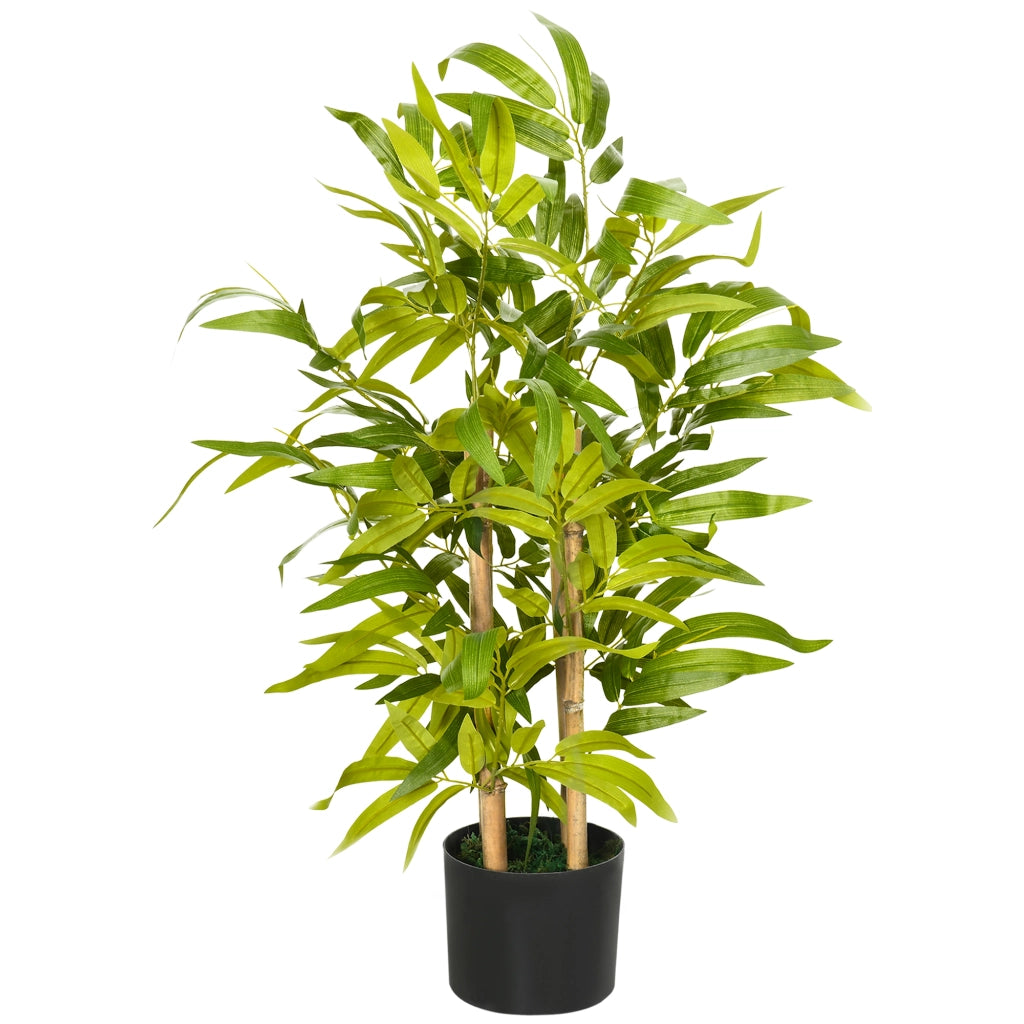 Pianta artificiale bamb¨´ ¨C Minimal ¨C 60 cm verde effetto legno