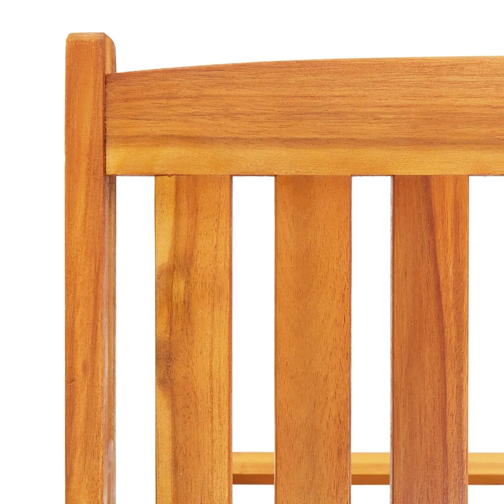 Sdraio 2 pz con Cuscini in Legno Massello di Acacia 3077333