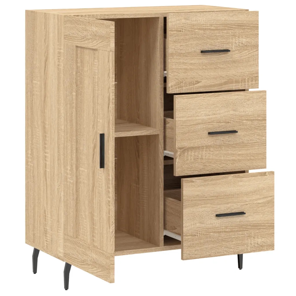 Credenza Rovere Sonoma 69,5x34x90 cm in Legno Multistrato 830279