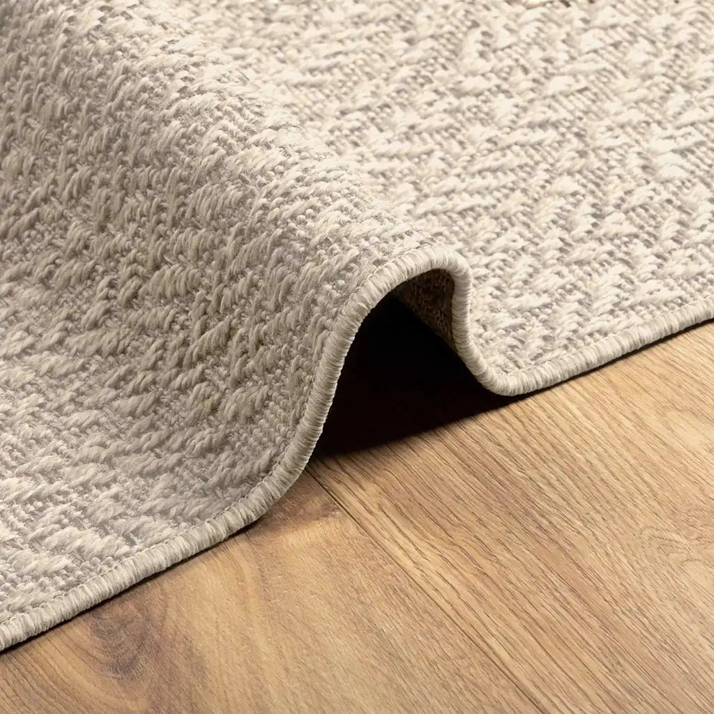 Tappeto ZIZUR Crema 200x290 cm Aspetto Iuta Interni ed Esterni 4010381