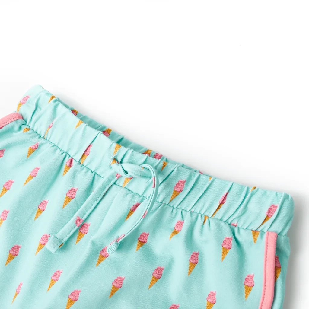 Pantaloncini per Bambini con Coulisse Menta Chiaro 140 11408