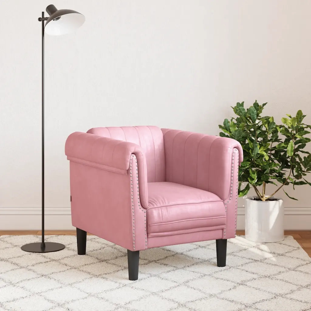 Divano Sedia-Poltrona Rosa in Velluto 551895