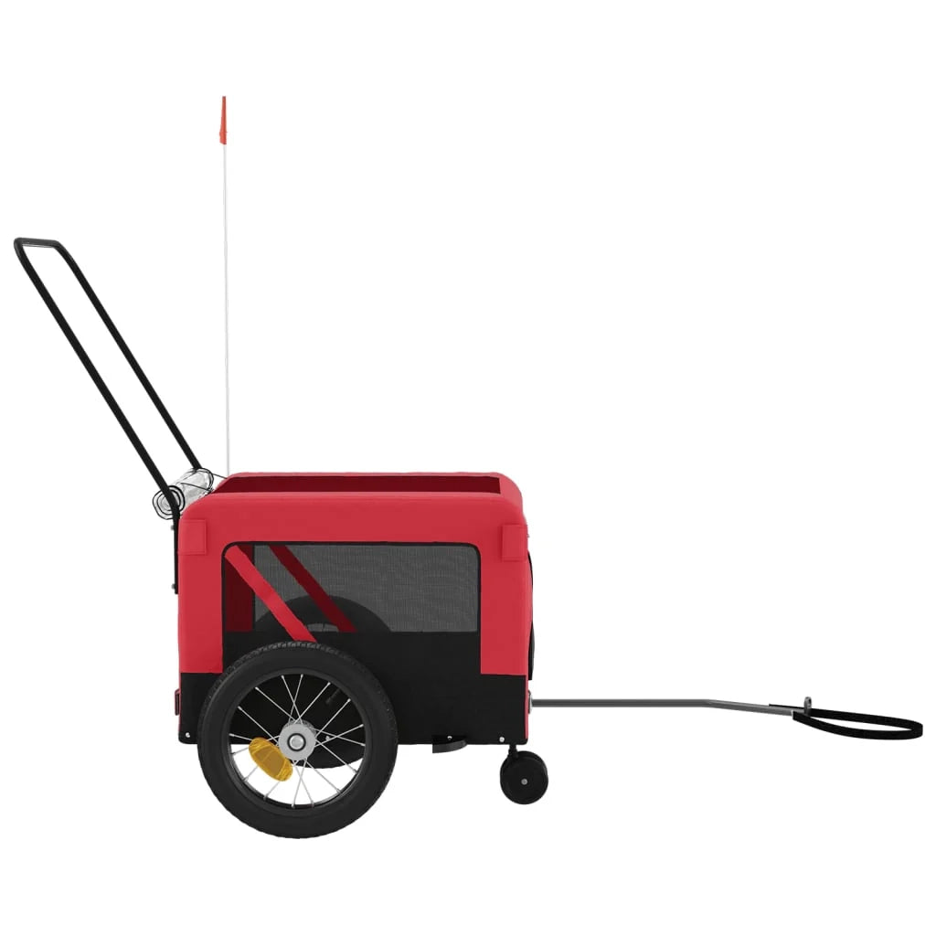 Rimorchio/carrello per animali domestici rosso 02_0044367