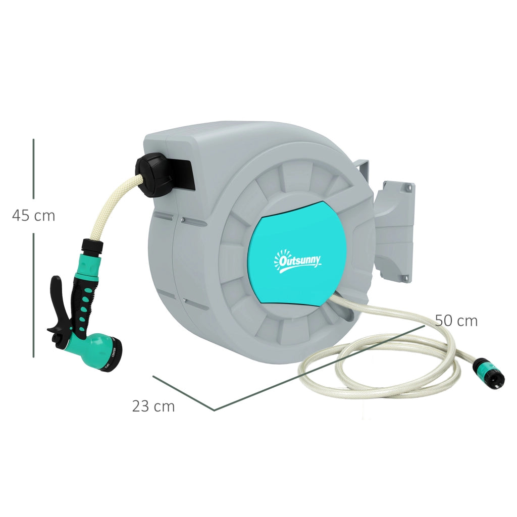 Avvolgitubo Automatico da Parete e Portatile ¨C Xylo ¨C 30+2m Verde 7 Getti