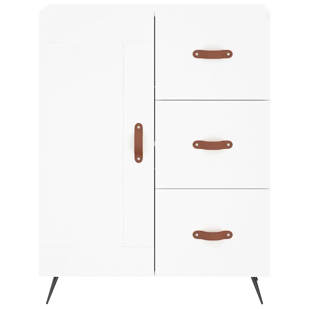 Credenza | Madia | Buffet da pranzo | Armadio da pranzo Bianca 69,5x34x180 cm in Legno Multistrato