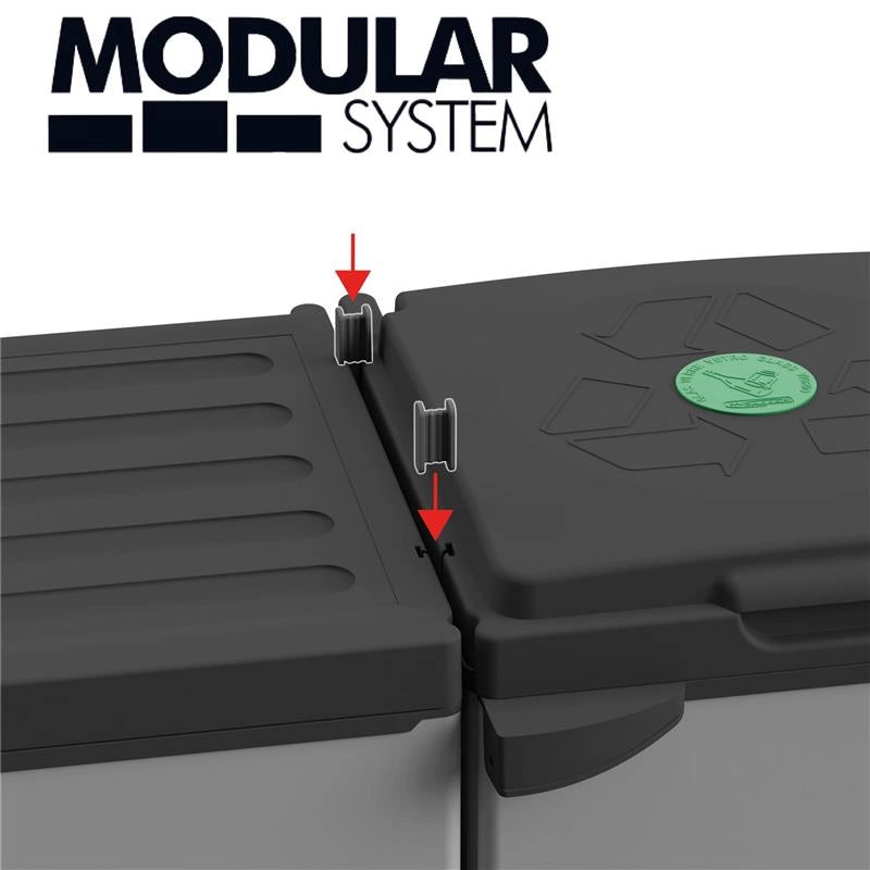 NUOVO MOBILE PORTASACCO TRIS PER SACCHI DA 80 LT PER INTERNI ED ESTERNI 102LX38PX87H CM