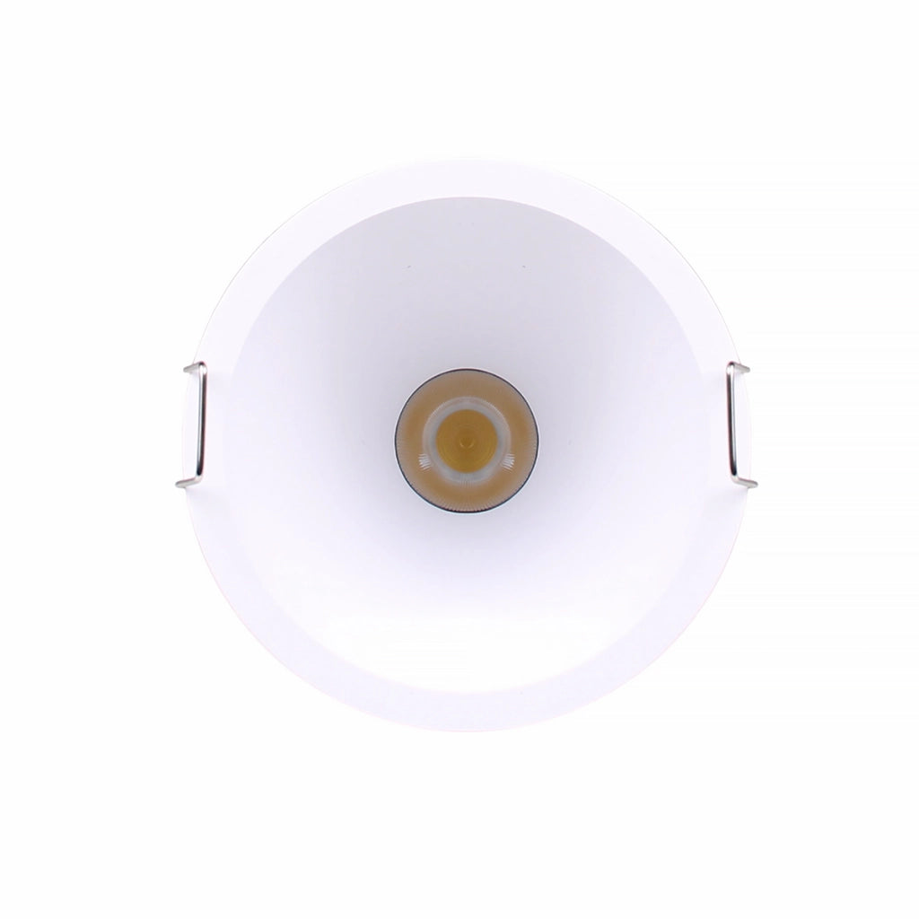 FARETTO LED DA INCASSO 5W ALTA LUMINOSITA' DESIGN MODERNO TONDO IN ALLUMINIO BIANCO - ILLUMINAZIONE ACCOGLIENTE 3000K