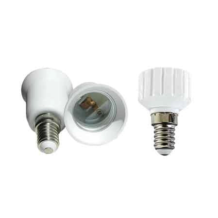 ADATTATORE PORTALAMPADA Da E14 a E27 - LAMPO