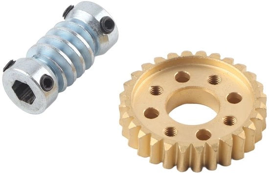 Reduttore a Cingolo 6 mm As - Rapporto 28:1 - Vite a 24 denti - Funzione di Blocco Automatico - Resistente ai Colpi - Stabilità di Potenza - Motore Reduttore