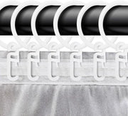 Anelli per tende - 70 pezzi - plastica - 30 mm