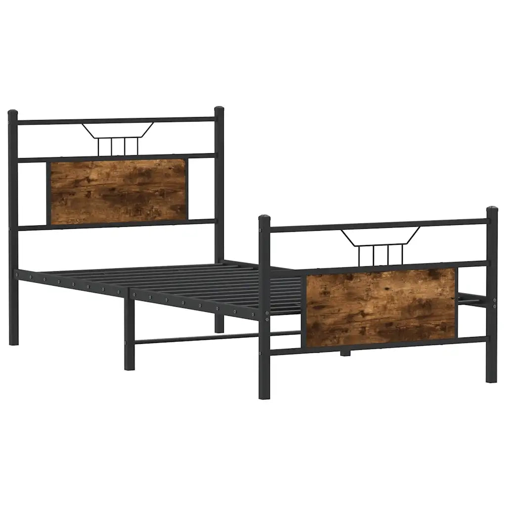 Giroletto senza Materasso Rovere Fumo 75x190 cm in Truciolato 4106751