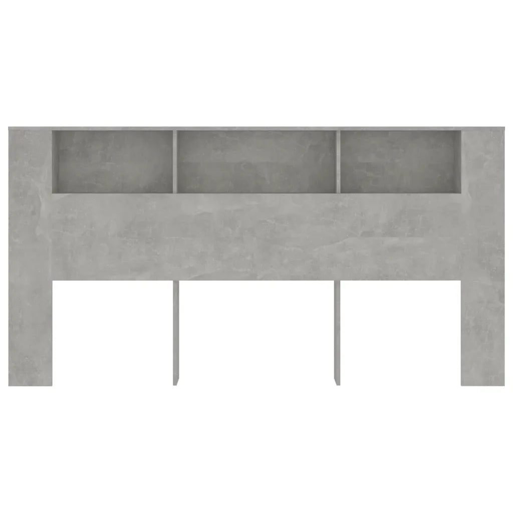 Testiera | Testata con Scomparti Grigio Cemento 200x18,5x104,5cm