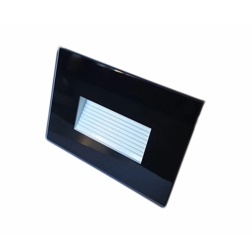 Trade Shop - Segnapasso Led 4w Incasso Per Scatola 503 3000k 4000k Ip65 Cornice In Vetro - Nero-bianco Naturale      -