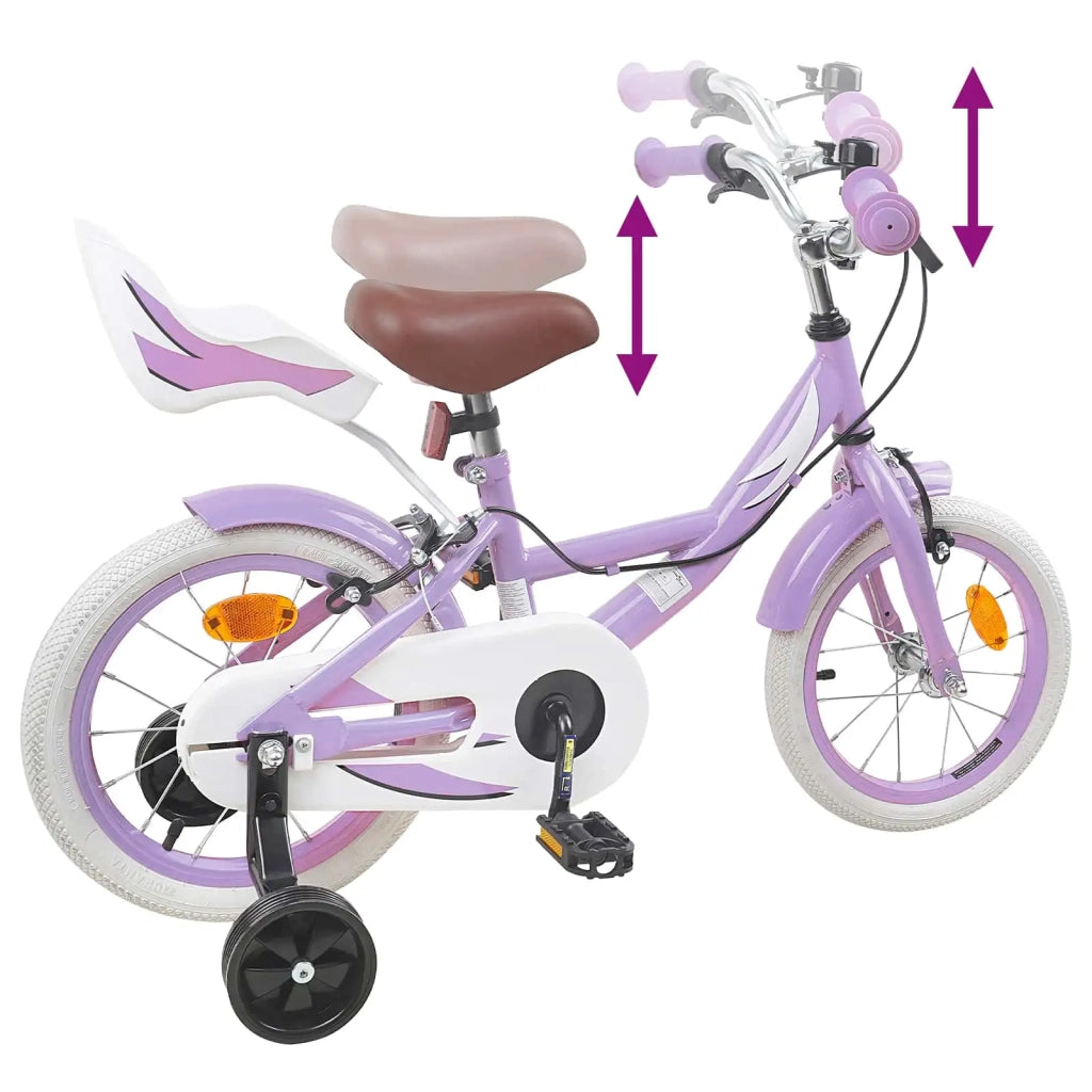 Bicicletta per Bambini | Bici per bambini 16 Pollici per bambini di 4-6 anni Viola