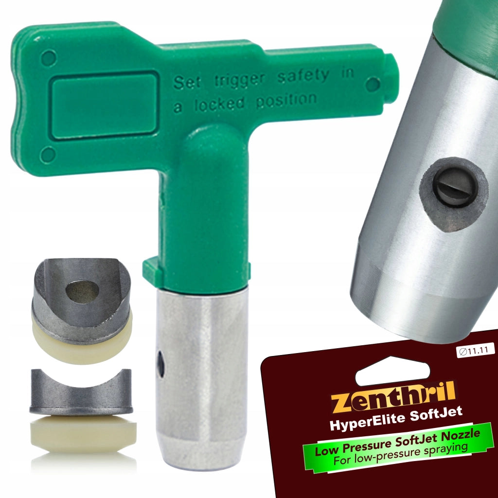 Ugello di Spruzzatura Airless Zenthril SoftJet 510 – Bassa Pressione, 25 cm | Precisione, Risparmio Vernice