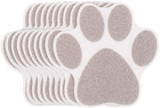 10 Sticker antiscivolo per bagno, zoccoli di gatto e cane, decorativi e sicuri per bagno, cucina, scale, superfici lisce, grigio, Peva