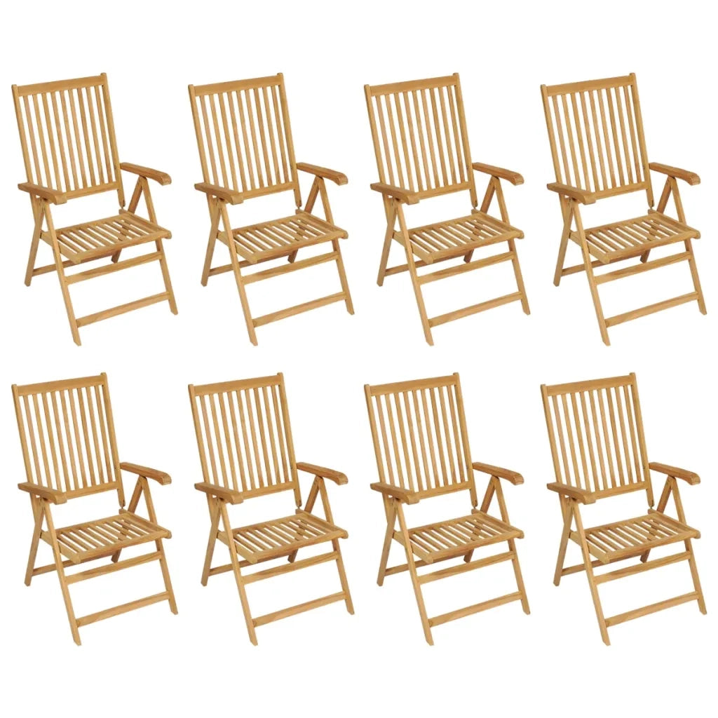 Set da Pranzo da Giardino 9 pz in Legno Massello di Teak 3059566