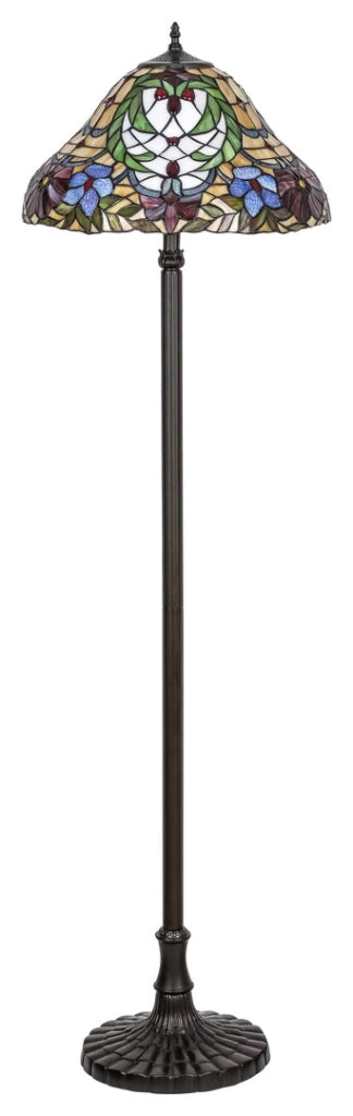 Lampada da terra Tiffany Mirella E27 2x60W Rabalux