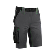 U-Power FU196RL Mercury Bermuda da Lavoro Uomo Slim Fit Stretch Idrorepellente 86% Nylon 14% Spandex colore Grigio Verde