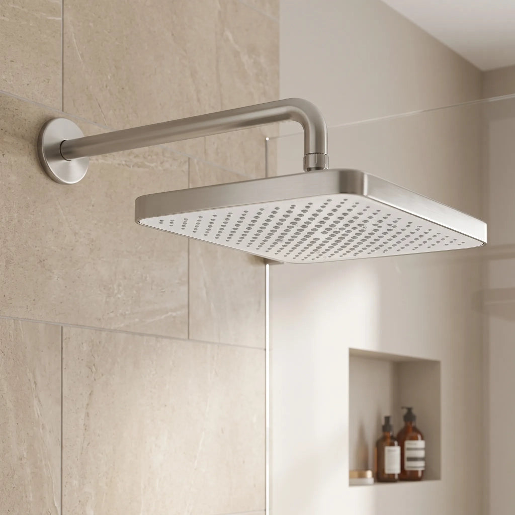 Soffione Doccia Rettangolare Rea Js-032 Brushed Nickel