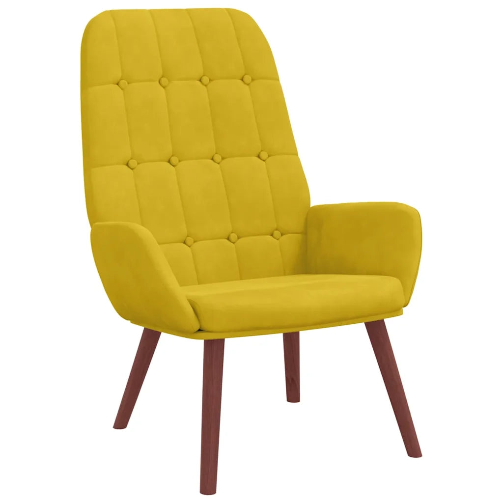 Poltrona Relax Giallo in Velluto 4102639