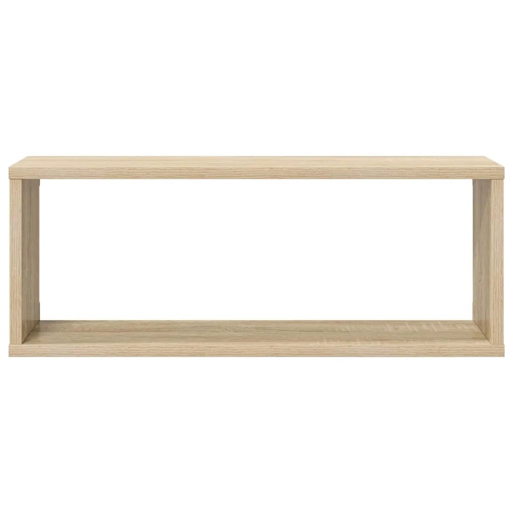 Mensole Parete a Cubo 2pz Rovere Sonoma 60x15x23 cm Multistrato 807142