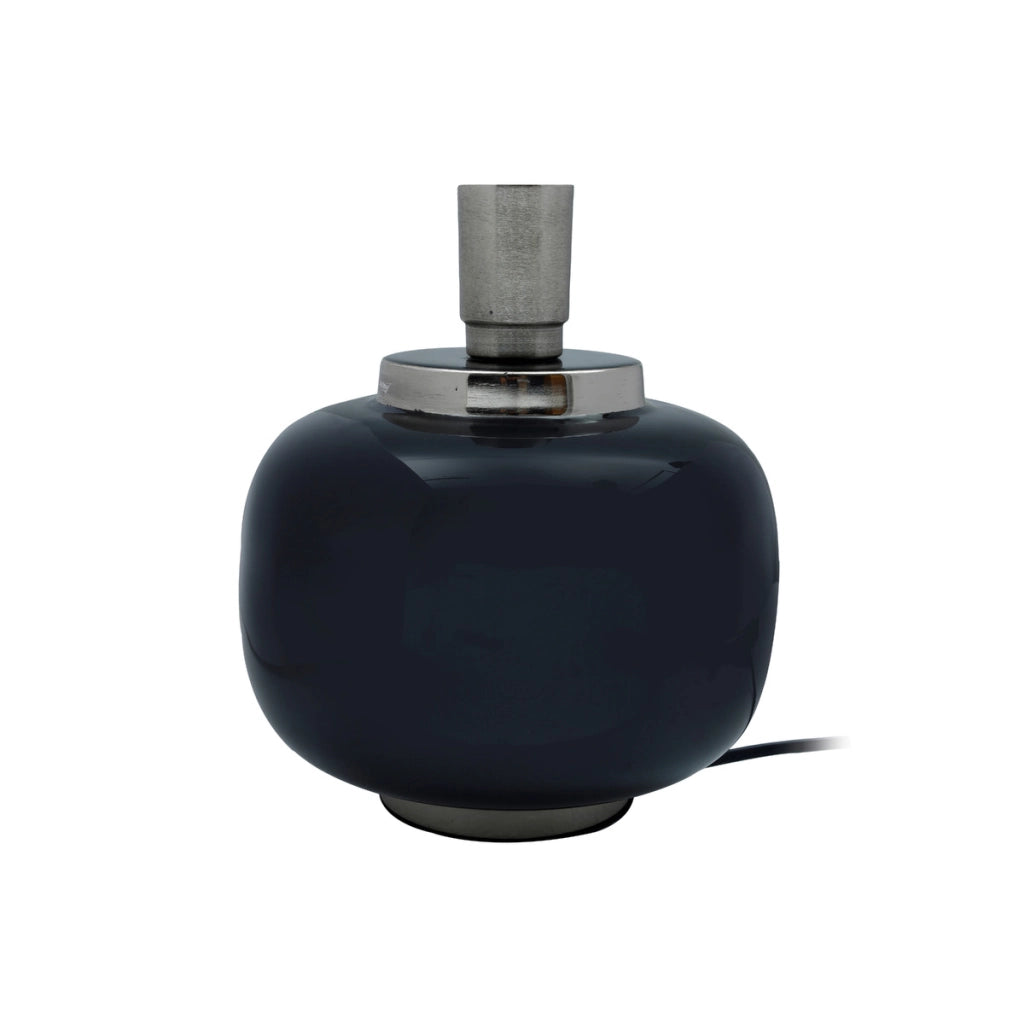 Lampada da tavolo Art Deco 225 in ferro nero e argento