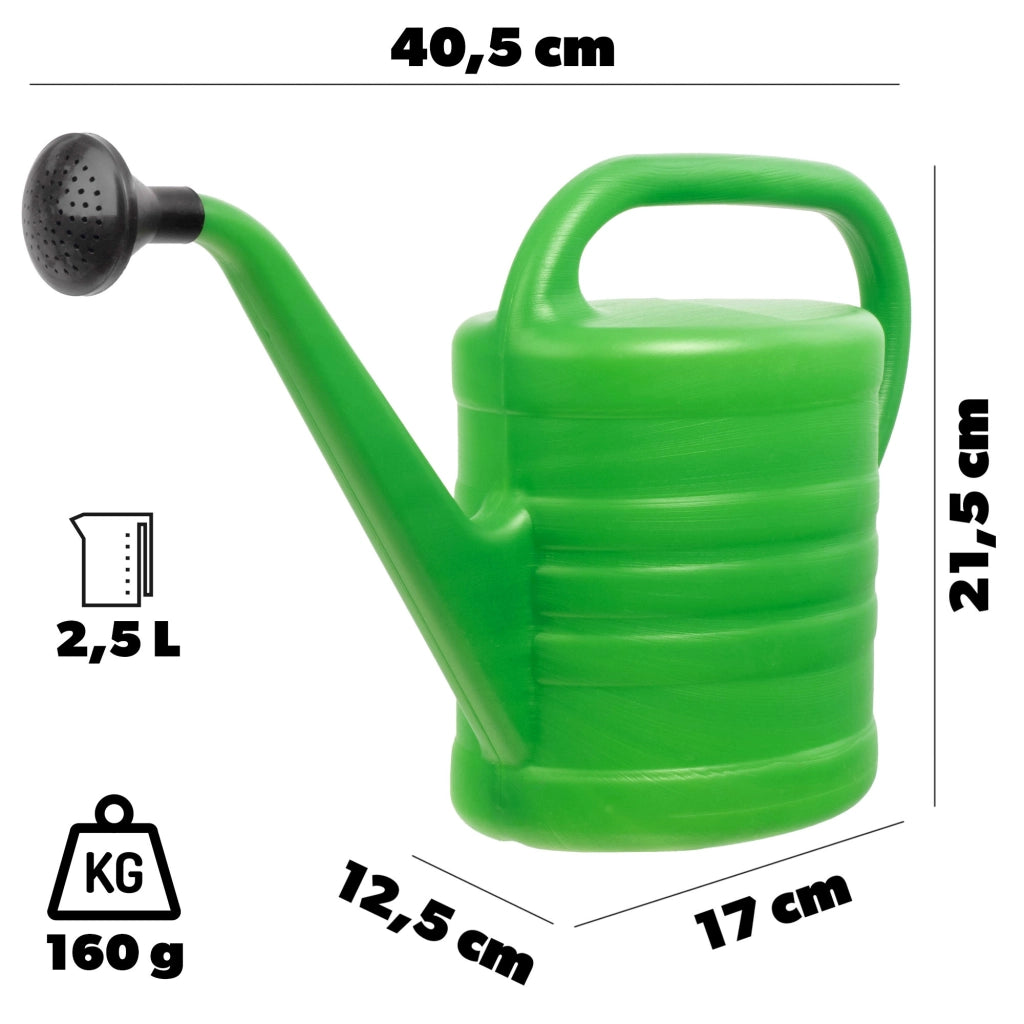 Annaffiatoio da giardino KADAX per innaffiare fiori, in plastica, per uso domestico, 2 x 2,5 litri