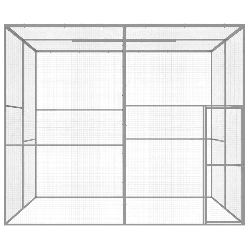 Gabbia per Gatti 3x3x2,5 m in Acciaio Zincato 146361