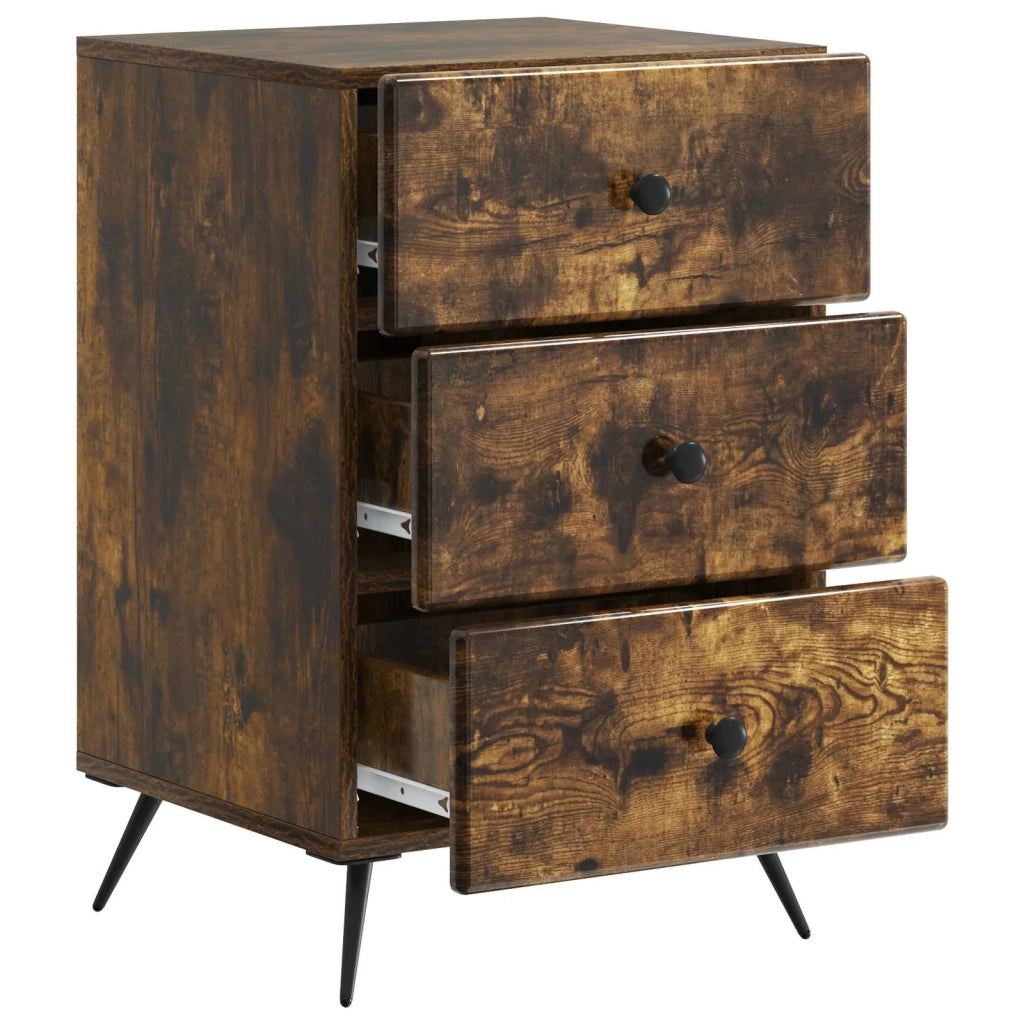 Armadio da Notte Rovere Fumo 43 x 41 x 66,5 cm 895480