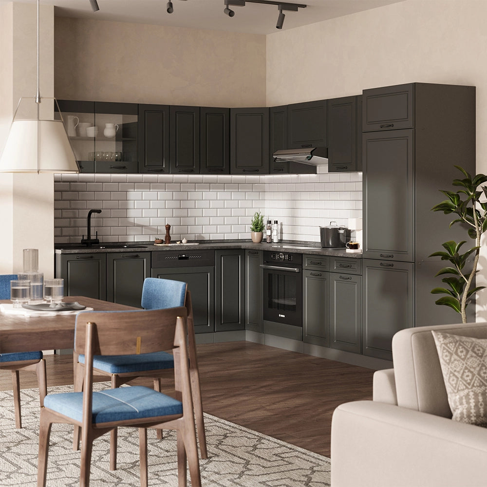 Vicco Frontale cucina Antracite casa di campagna 59.6 x 76.6 cm frontale del mobile per mobile da incasso microonde