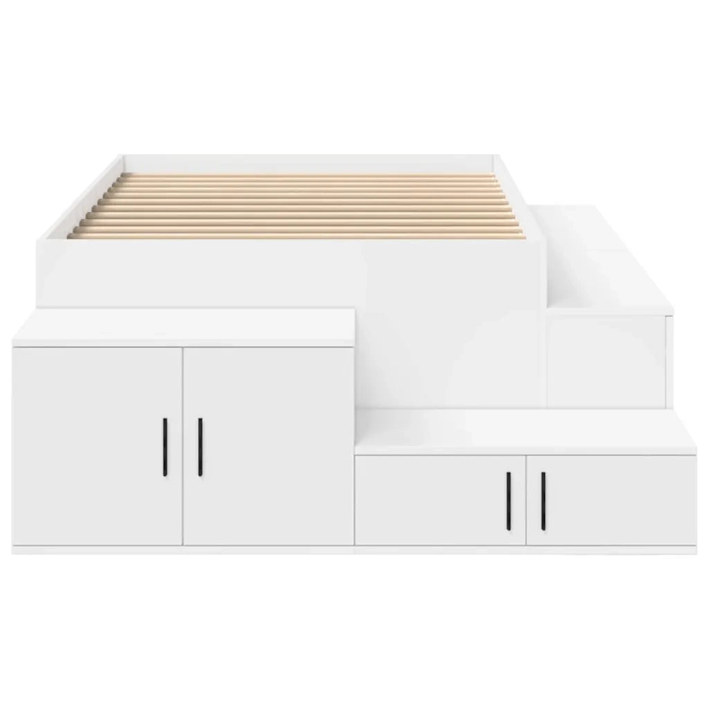 Struttura letto con contenitore Bianco 80 cm Legno multistrato 3335573