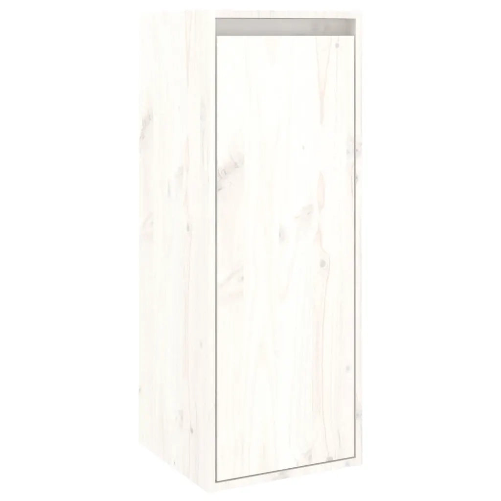 Mobili Porta TV 5 pz Bianchi in Legno Massello di Pino 623314