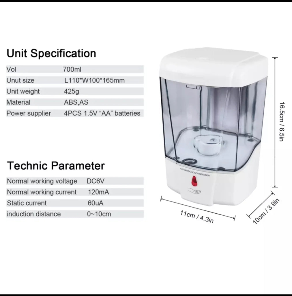 Dispenser Automatico da Parete 700 ml