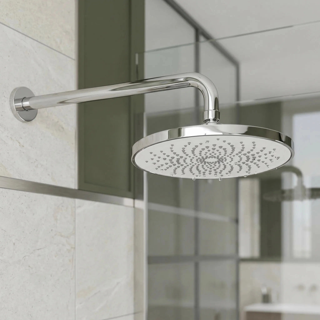 Braccio Doccia Rotondo Rea Js-9021 40cm Chrome