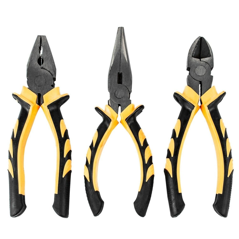 Set 3 Pinze Professionali ¨C Xylo ¨C Tagliafili Tronchese Impugnatura Soft Grip