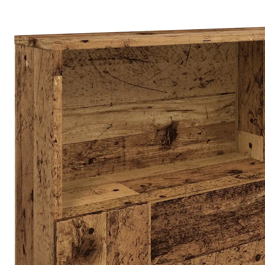 Testiera | Testata con Contenitore Legno 160x19x103,5 cm in Truciolato