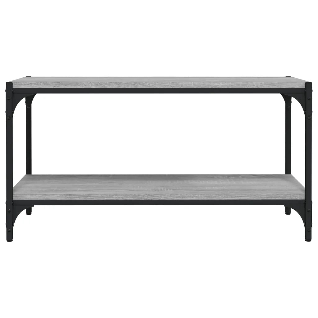 Mobile TV-Credenza TV-Console TV Grigio Sonoma 80x33x41 cm Legno Multistrato e Acciaio