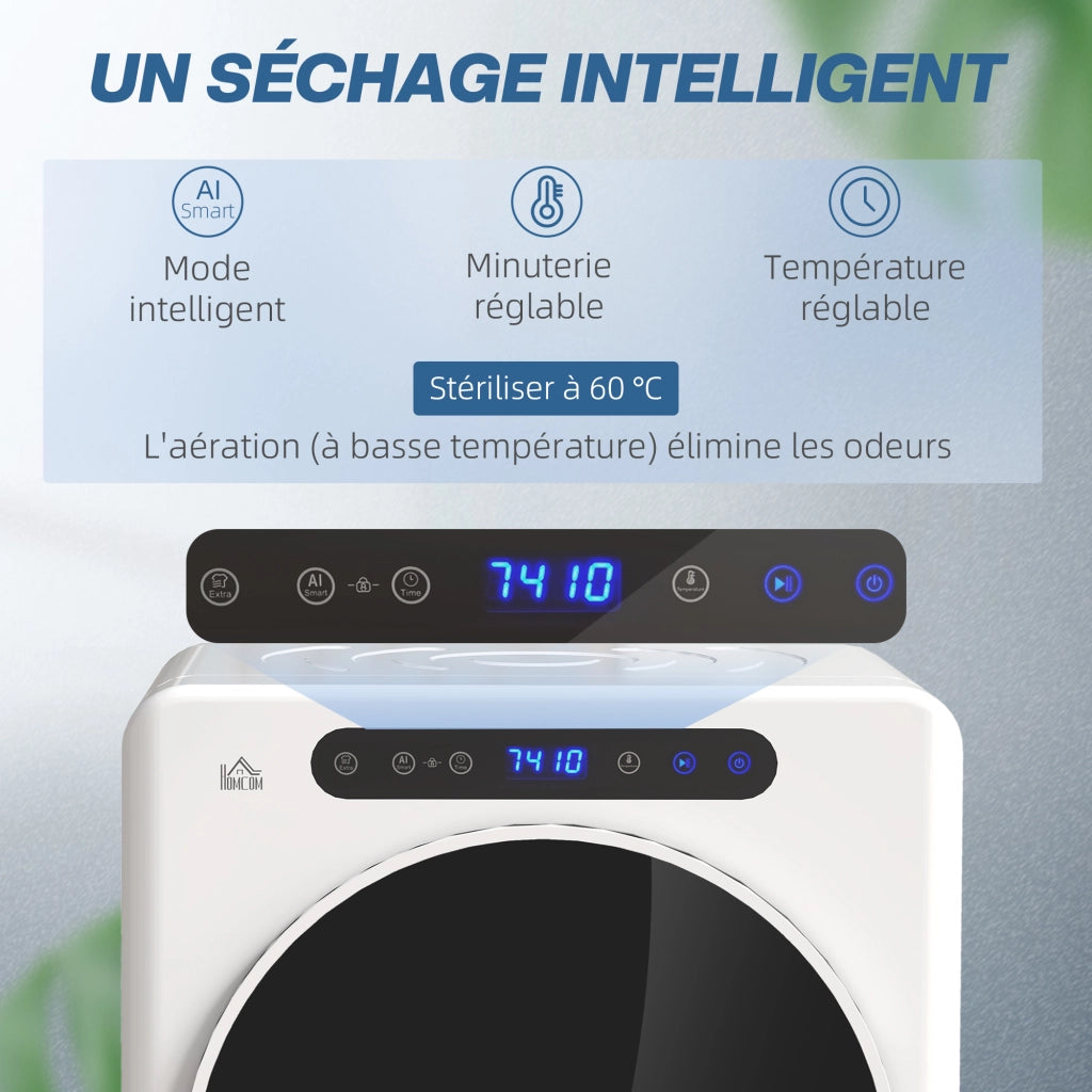 Asciugatrice a Evacuazione 1000W ¨C Xylo ¨C 3kg Bianco Acciaio Inossidabile